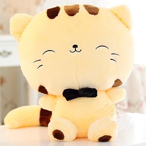 18-45CM-Include-Tail-Cute-Plush-Stuffed-Toys-Cushion-Fortune-Cat-Doll-High-13-Yellow-Color-0