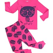 BabyroomCat-girls-Cotton-2-piece-Long-Sleeve-Pajama-Set-Size-2T-7T-0