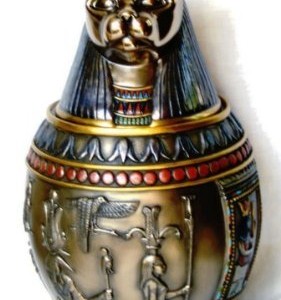 Egyptian-Bastet-Bronze-Canopic-Jar-Cat-Burial-Urn-0