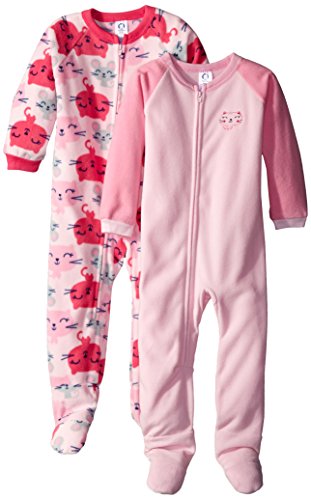 Gerber-Baby-and-Little-Girls-2-Pack-Blanket-Sleepers-0