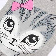 LittleSpring-Little-Girls-Dresses-Summer-Cat-Printing-0-0