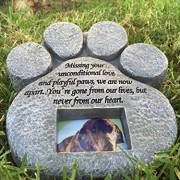 Paw-Print-Pet-Memorial-Stone-Features-a-Photo-Frame-and-Sympathy-Poem-Made-of-Weatherproof-Resin-IndoorOutdoor-Dog-or-Cat-For-Garden-Backyard-or-House-0-1 Paw-Print-Pet-Memorial-Stone-Features-a-Photo-Frame-and-Sympathy-Poem-Made-of-Weatherproof-Resin-IndoorOutdoor-Dog-or-Cat-For-Garden-Backyard-or-House-0-1