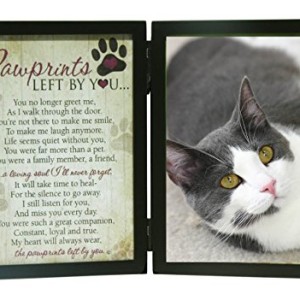 Pawprints-Left-By-You-Memorial-5x7-Frame-for-Cat-with-Pet-Tag-0