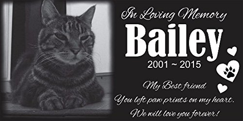 Personalized-Pet-Stone-Memorial-Marker-Granite-Marker-Dog-Cat-Horse-Bird-Human-6-X-12-0 Personalized-Pet-Stone-Memorial-Marker-Granite-Marker-Dog-Cat-Horse-Bird-Human-6-X-12-0