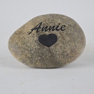 Pet-Memorial-Headstone-Grave-Marker-Natural-Stone-River-Rock-Sandblast-Engraved-with-Your-Pets-NAME-and-a-HEART-for-Dog-Cat-Or-ANY-Pet-3-to-4-0