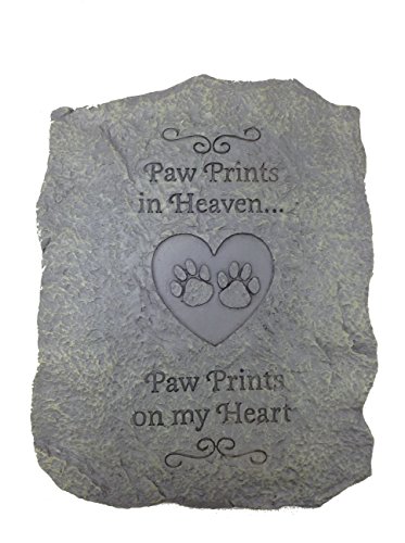 Pet-Memory-Bereavement-Stone-Paw-Prints-in-Heaven-Paw-Prints-on-My-Heart-10-x-8-0 Pet-Memory-Bereavement-Stone-Paw-Prints-in-Heaven-Paw-Prints-on-My-Heart-10-x-8-0