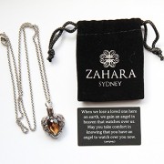 Zahara-Memorial-Urn-Necklace-20-Inches-with-Velvet-Pouch-Fill-Kit-Champagne-Topaz-Angel-Heart-Pendant-and-Chain-Nickel-Free-0-2