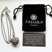 Zahara-Memorial-Urn-Necklace-20-Inches-with-Velvet-Pouch-Fill-Kit-Labyrinth-Heart-Pendant-and-Chain-Nickel-Free-0-2