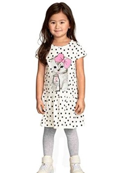 EGELEXY-Kid-Girls-Cotton-Cat-Print-Short-Sleeve-Tutu-Dress-0-1
