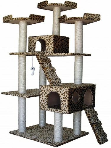 Go-Pet-Club-Cat-Tree-Leopard-Print-0