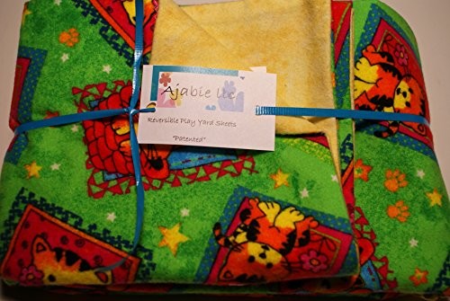 No-Slip-Reversible-Pack-n-Play-Play-Yard-Fitted-Sheet-Cover-Cat-Stamps-with-Yellow-Flannel-2-in-1-Patented-0 No-Slip-Reversible-Pack-n-Play-Play-Yard-Fitted-Sheet-Cover-Cat-Stamps-with-Yellow-Flannel-2-in-1-Patented-0