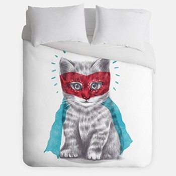 Super-Cat-Duvet-Cover-Kitty-Bedroom-Decor-Made-in-USA-Great-Bedroom-Artwork-0