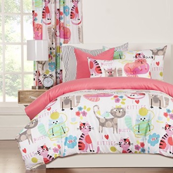 SIS-Covers-5-Piece-Purrty-Cat-Crayola-Duvet-Set-Twin-0