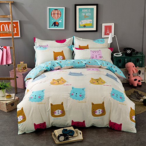 TheFit-Paisley-Textile-Bedding-for-Adult-U1362-Cute-Little-Cat-Duvet-Cover-Set-100-Cotton-Queen-Set-4-Pieces-0 TheFit-Paisley-Textile-Bedding-for-Adult-U1362-Cute-Little-Cat-Duvet-Cover-Set-100-Cotton-Queen-Set-4-Pieces-0