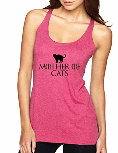 Allntrends-Womens-Tank-Top-Mother-Of-Cats-Love-Mothers-Day-Top-S-Vintage-Pink-0