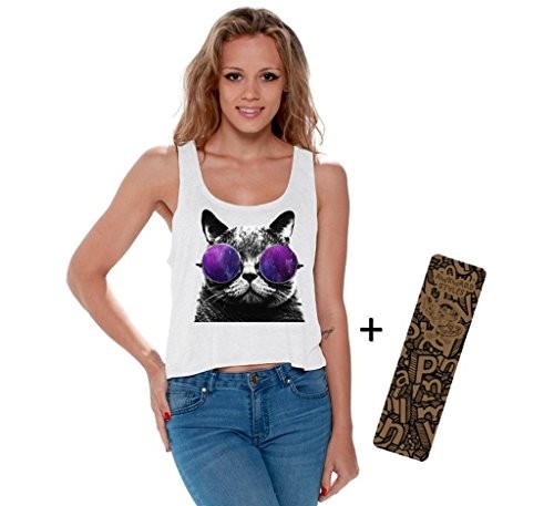 Awkwardstyles-Cat-Galaxy-Glasses-Boxy-Crop-Top-Flowy-Tank-Top-Bookmark-S-White-0