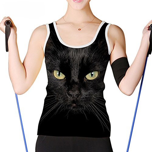 Bigcardesigns-Cool-Animal-Black-Cat-Pattern-Casual-T-shirt-S-0