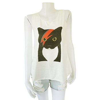 David-Bowie-Ziggy-Stardust-Black-Cat-Printed-Womens-Tank-Top-T-Shirt-White-S-M-L-0-1