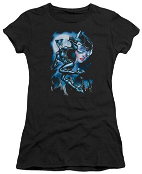 Juniors-Batman-Moonlight-Cat-Juniors-Slim-T-Shirt-Size-S-0
