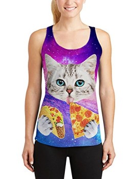 Leapparel-Womens-Nebula-Space-Pizza-Cat-Print-Hipster-Novelty-Yoga-Fitness-Racerback-Shirt-Tank-Top-0-1