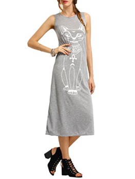 MakeMeChic-Womens-Cat-Print-Tank-Top-Dress-Boho-Long-Maxi-Sleeveless-Vest-Dress-Grey-L-0-1 MakeMeChic-Womens-Cat-Print-Tank-Top-Dress-Boho-Long-Maxi-Sleeveless-Vest-Dress-Grey-L-0-1