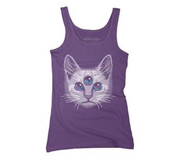 Shaman-Cat-Juniors-Medium-Purple-Graphic-Tank-Top-Design-By-Humans-0 Shaman-Cat-Juniors-Medium-Purple-Graphic-Tank-Top-Design-By-Humans-0