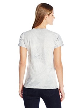 The-Mountain-Juniors-Green-Eyes-Face-Graphic-T-Shirt-Gray-Small-0-0