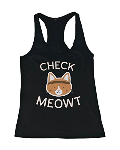 Womens-Cute-Cat-Design-Tank-Top--Chek-Meowt-Cute-Gym-Clothes-Workout-Shirts-0